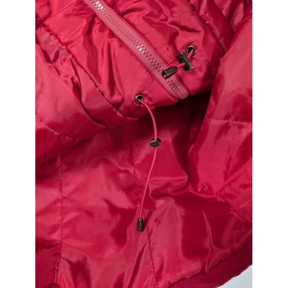 Coldwater Creek Vest Size XL Women Lightweight Drawstring Outdoor Layer Warm Red
